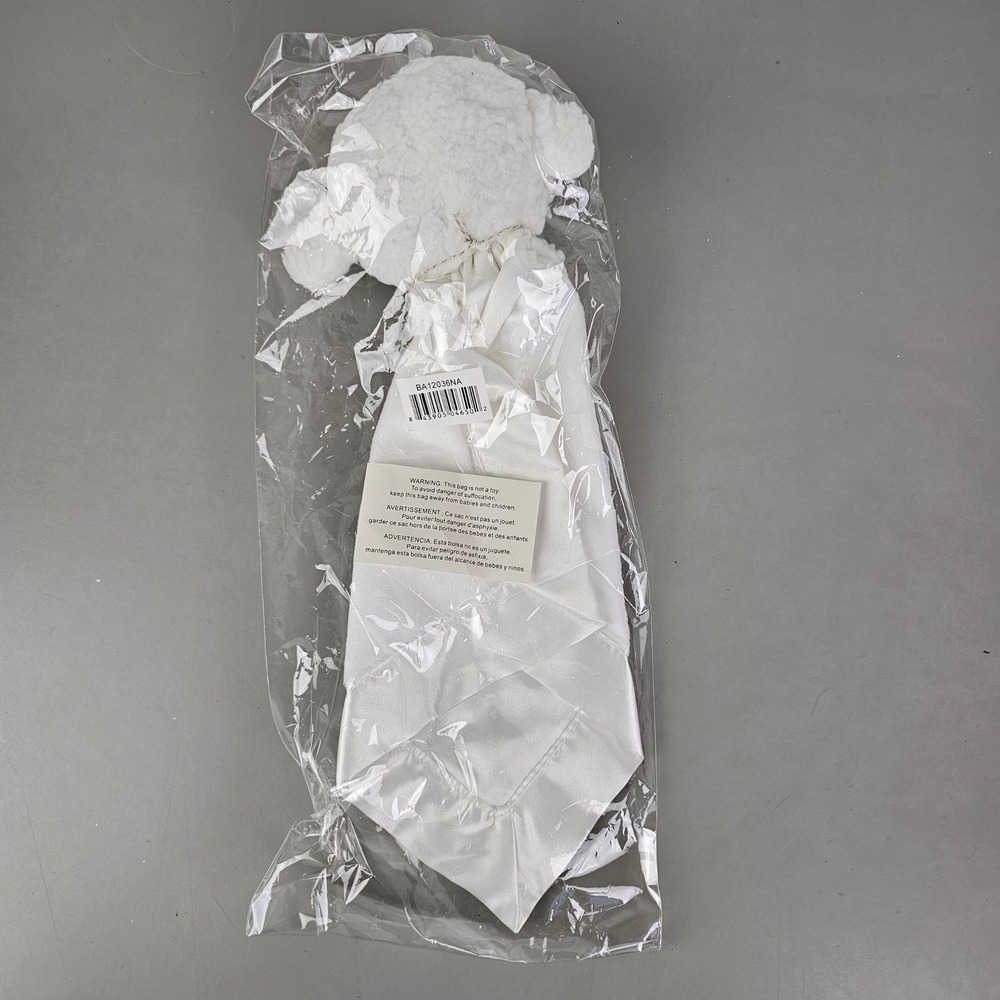Baby Aspen Bedtime Blessings Prayer Lamb Lovie White Cross BA12036NA NEW - Picture 5 of 6